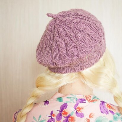 Roku Cabled Beret - knitting pattern