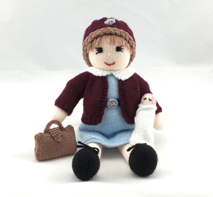 Midwife Mary nurse doll knitting pattern 19053