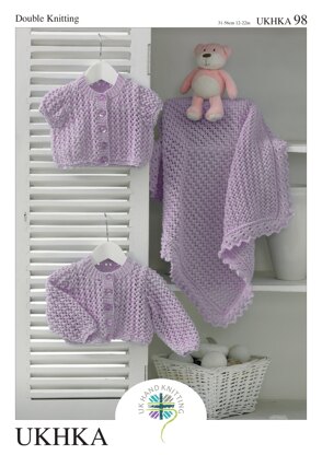 UKHKA 98 Cardigans and Blanket - UKHKA98pdf - Downloadable PDF