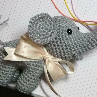 Amigurumi mini baby elephant