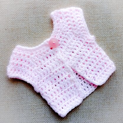 Baby Pink Cardigan for Doll