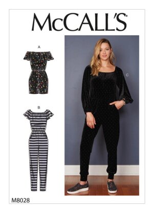 McCall's Misses' Romper & Jumpsuit M8028 - Sewing Pattern