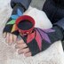Poinsettia Fingerless Gloves