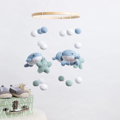 Wool Couture  Whale & Starfish Baby Mobile Crochet Kit