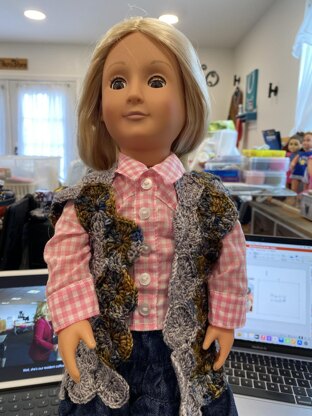 Grace a 18" doll vest