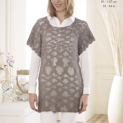 Slouch Tunic & Cowl Neck Top in King Cole Opium - 4670 - Downloadable PDF