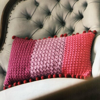 Crochet Bobble Edge Cushion