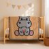 C2C Baby Hippo Blanket Cute Newborn Throw Graphgan Crochet PATTERN