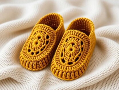Crochet women shoes Pdf + Video Tutorial
