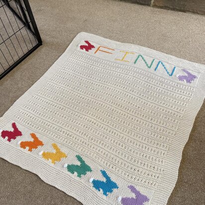 Finn's Rabbit Baby Blanket