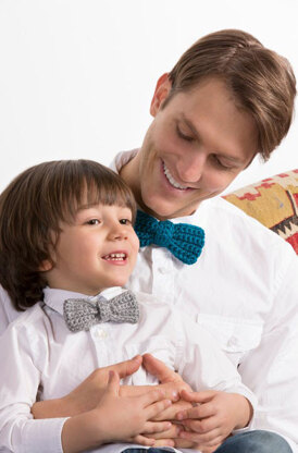 Bow Ties for the Guys in Red Heart Soft - LW4328EN - Downloadable PDF