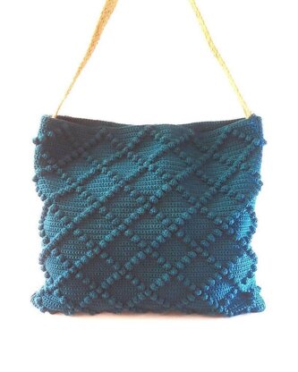 Diamonds Bobbles Crochet Bag Pattern