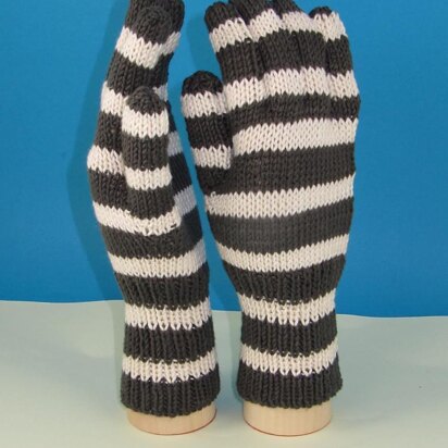 Easy Stripe Gloves