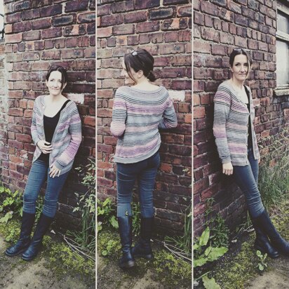 Silken Stripes Cardigan - knitting pattern
