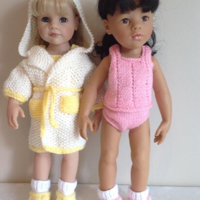 Dressing gown set for 18" Dolls