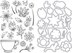 Hero Arts Clear Stamp & Die Combo - Teacup Flowers