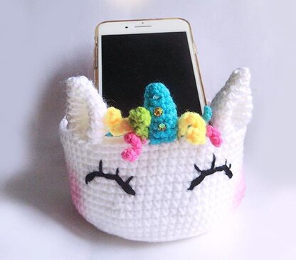 Unicorn crochet pattern, holder