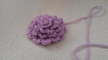 Large Dahlia Crocheted Flower
