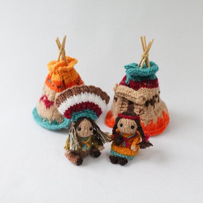 Mini Teepees and Native American Dolls