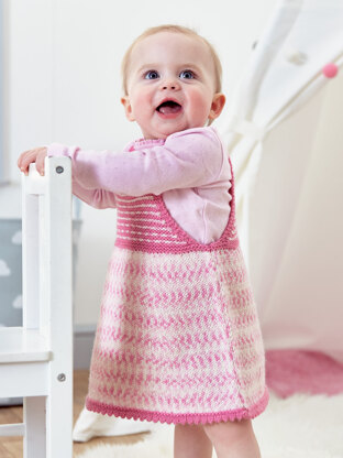 Bo Peep Giggles Dungarees and Dress in West Yorkshire Spinners - DBP0123 - Downloadable PDF