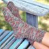 490 Pinecone Socks - Knitting Pattern for Women in Valley Yarns Franklin Hand-Dyed