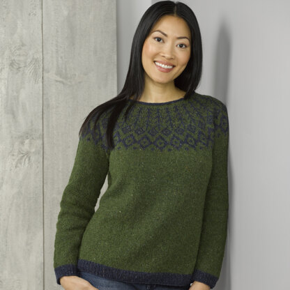 922 Elderberry - Jumper Knitting Pattern for Women in Valley Yarns Worthington