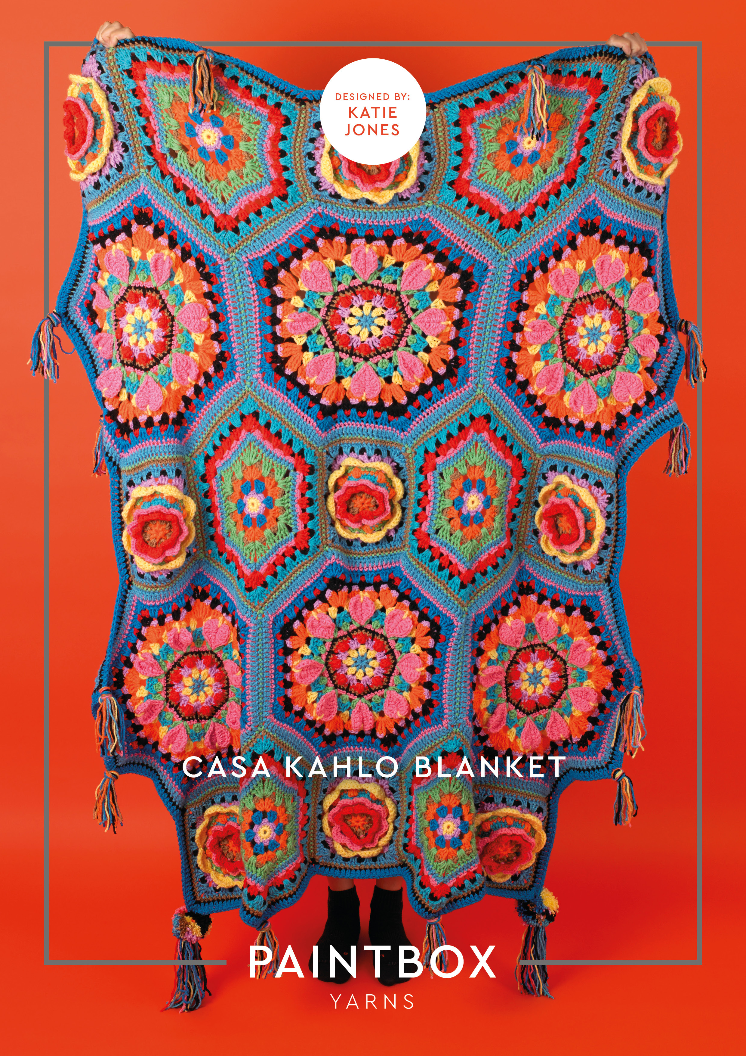 Paintbox Yarns Simply Chunky Casa Kahlo Blanket 34 Ball Crochet Kit - view 4
