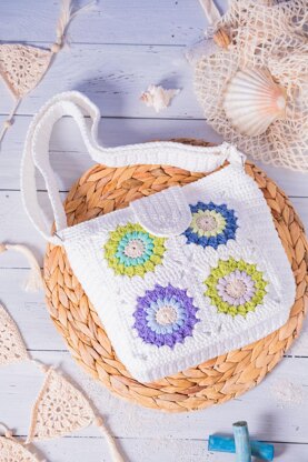 Granny Square Crochet Bag "Summer Vibes"