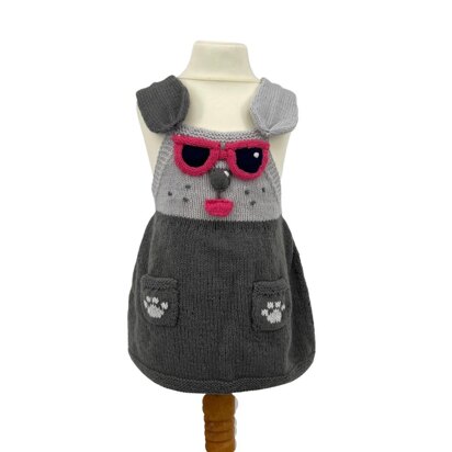 Peppy Puppy Pinafore Dress