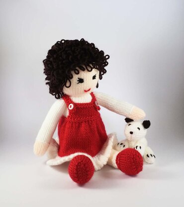 Holly doll knitting pattern 19025