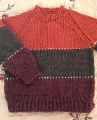 Tri -Colour Pullover