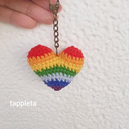 Rainbow Heart crochet pattern