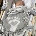 Footprint Baby Blanket