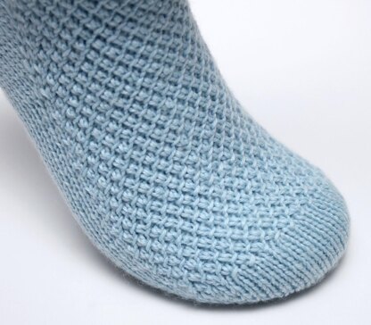 Blue Raspberry Socks - Toe Up (DK)