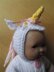 5 inch Berenguer Doll Unicorn Outfit