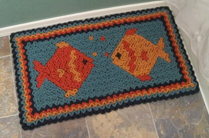 Wiggly Fish Rug