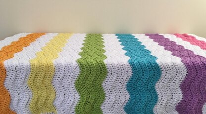 Paintbox Rainbow Baby Blanket