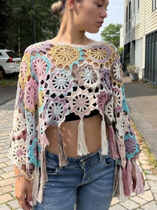 Fortune Flower Poncho