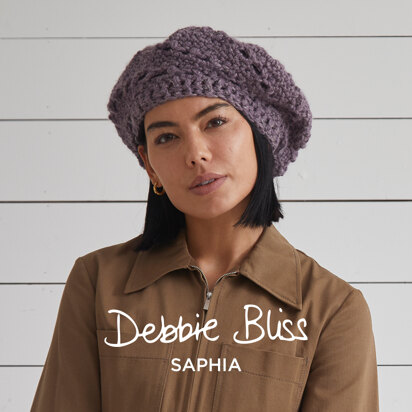 Pereira  Beret -  Crochet Pattern for Women in Debbie Bliss Saphia