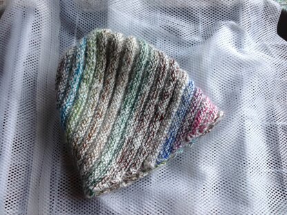 Spiral Rainbow hat