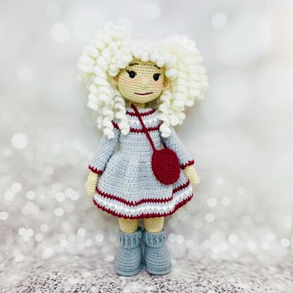 Amigurumi doll, crochet doll Gerda