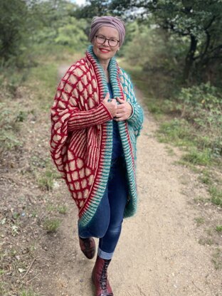 Honeycomb Blanket Cardigan