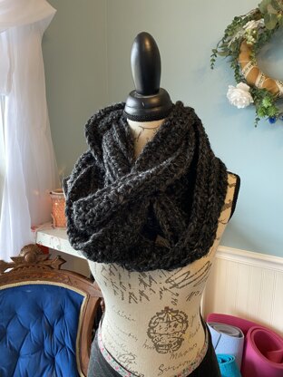 Braided infinity scarf