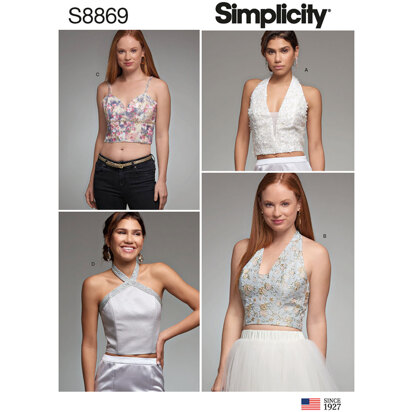 Simplicity S8869 Misses Lined Tops - Sewing Pattern