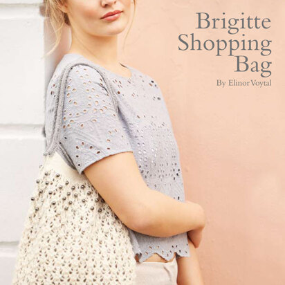 Brigitte Shopping Bag in Rowan Kid Classic and Summerlite 4 Ply - ROC013 - Downloadable PDF - knitting pattern