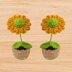 A crochet flower pot pattern