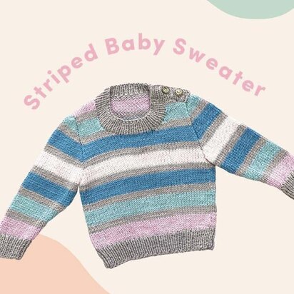 2222 Striped Baby Sweater