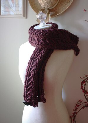 Bordeaux Chunky Cowl / Shoulder Warmer