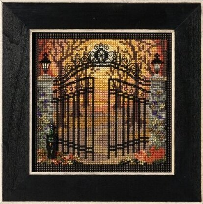 Mill Hill Spooky Gate Cross Stitch Kit - 5.25in x 5.25in (13.3 cm x 13.3 cm)