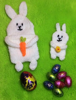 Easter Mummy and Baby Bunny Pocket Gift Bags